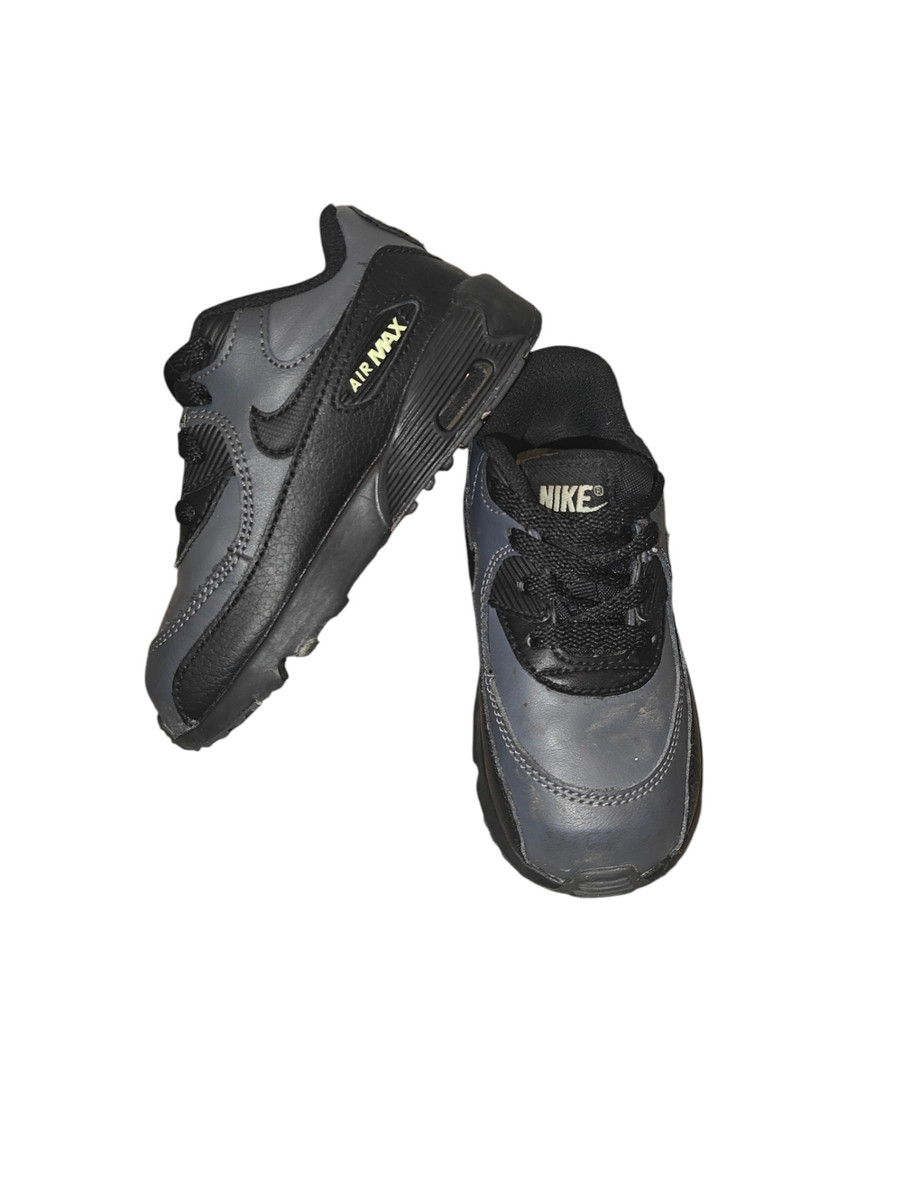Nike Air Max 90 Toddler Sneakers Black Grey Size 8c